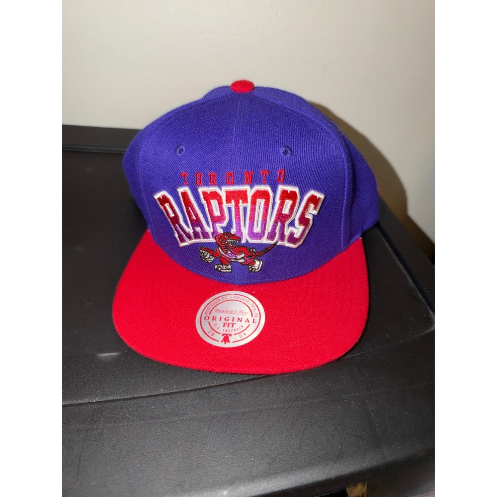Mitchell & Ness Toronto Raptors NBA Gradient Snapback Hat Purple Red Mens Cap